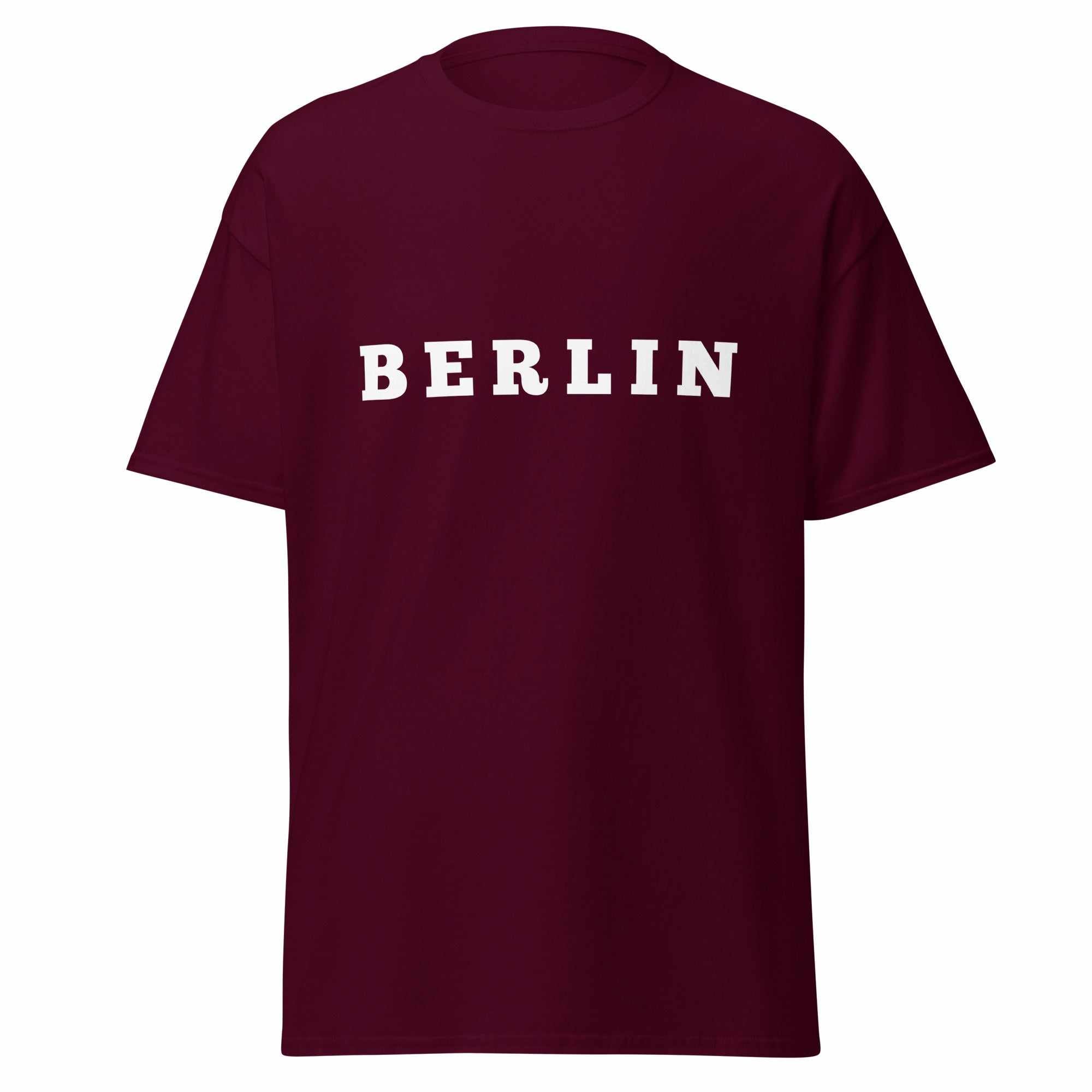 Berlin Klassisches Unisex T-ShirtDas klassische Unisex-T-Shirt aus 100 % Baumwolle sorgt für eine gerade Linie. Es sitzt schön, behält klare Linien an den Kanten und passt perfekt zu mehrschichtigenBerlin Klassisches Unisex