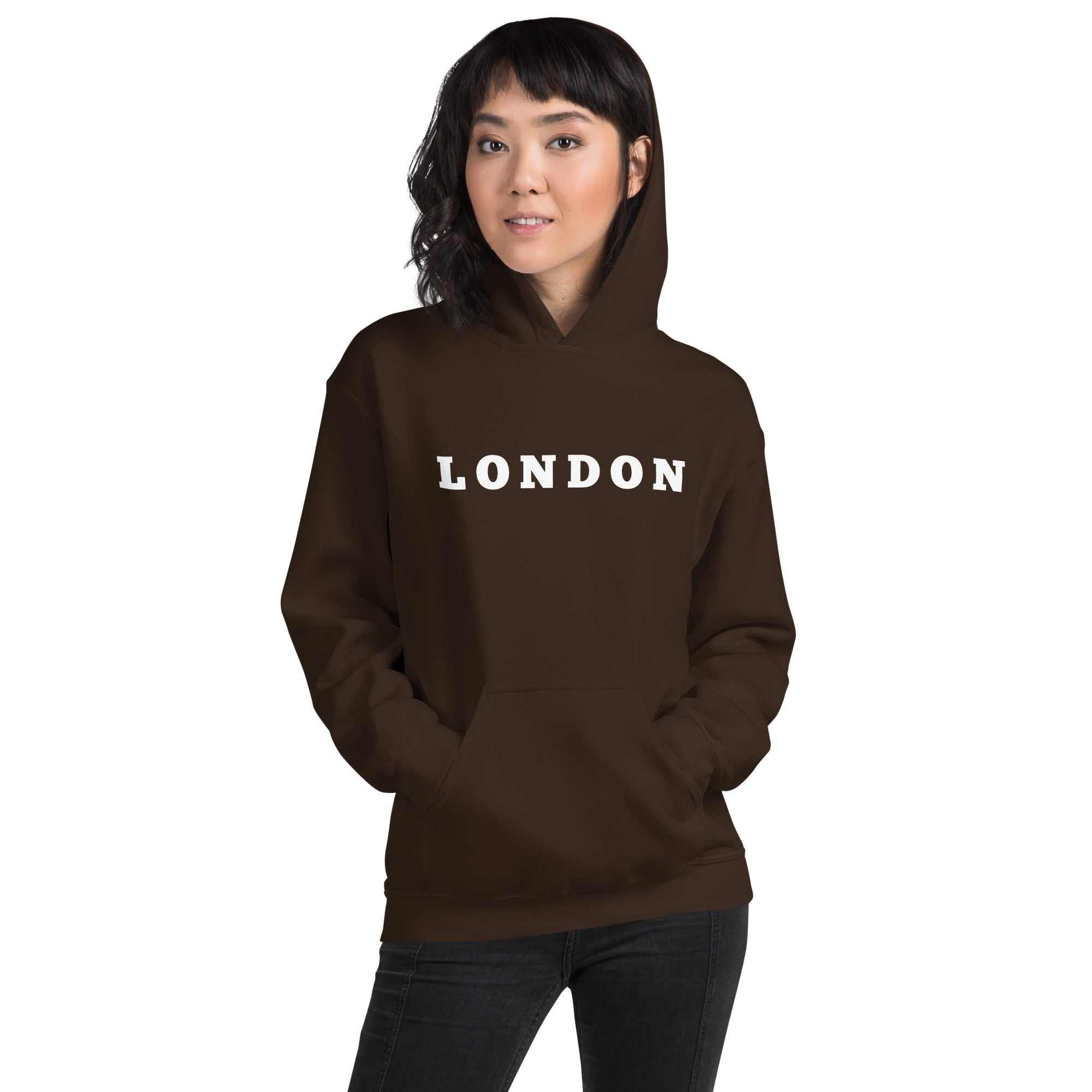 London Unisex KapuzenpulloverJeder braucht einen gemütlichen Hoodie, in den man sich einkuscheln kann, also entscheide dich für einen, der weich, glatt und stylisch ist. Er ist die perfekte WahlLondon Unisex Kapuzenpullover