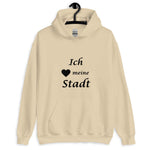 "Ich liebe meine Stadt" kurzes Zitat Unisex KapuzenpulloverJeder braucht einen gemütlichen Hoodie, in den man sich einkuscheln kann, also entscheide dich für einen, der weich, glatt und stylisch ist. Er ist die perfekte Wahl"Ich liebe meine Stadt" kurzes Zitat Unisex Kapuzenpullover