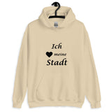 "Ich liebe meine Stadt" kurzes Zitat Unisex KapuzenpulloverJeder braucht einen gemütlichen Hoodie, in den man sich einkuscheln kann, also entscheide dich für einen, der weich, glatt und stylisch ist. Er ist die perfekte Wahl"Ich liebe meine Stadt" kurzes Zitat Unisex Kapuzenpullover