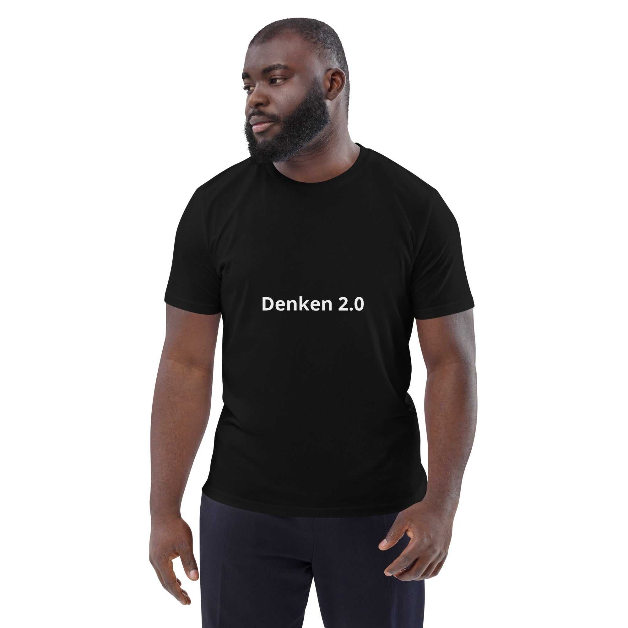 "Denken 2.0" Unisex-Bio-Baumwoll-T-ShirtDieses Unisex-T-Shirt aus 100 % ringgesponnener Bio-Baumwolle ist ein absolutes Muss. Es ist hochwertig, super bequem und das Beste von allem – umweltfreundlich. 
 
"Denken 2