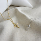 Irregular Cross Halskette